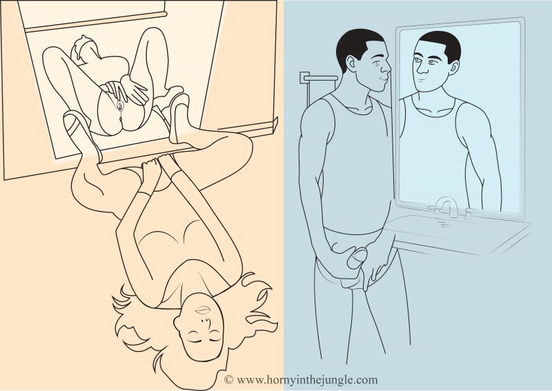 Mirror Masturbation